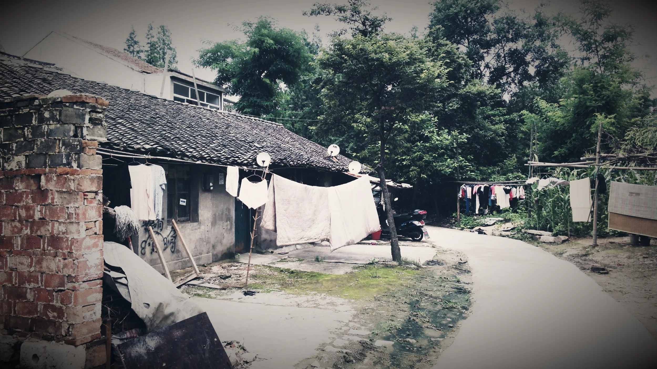 方橋商住小区付近の風景