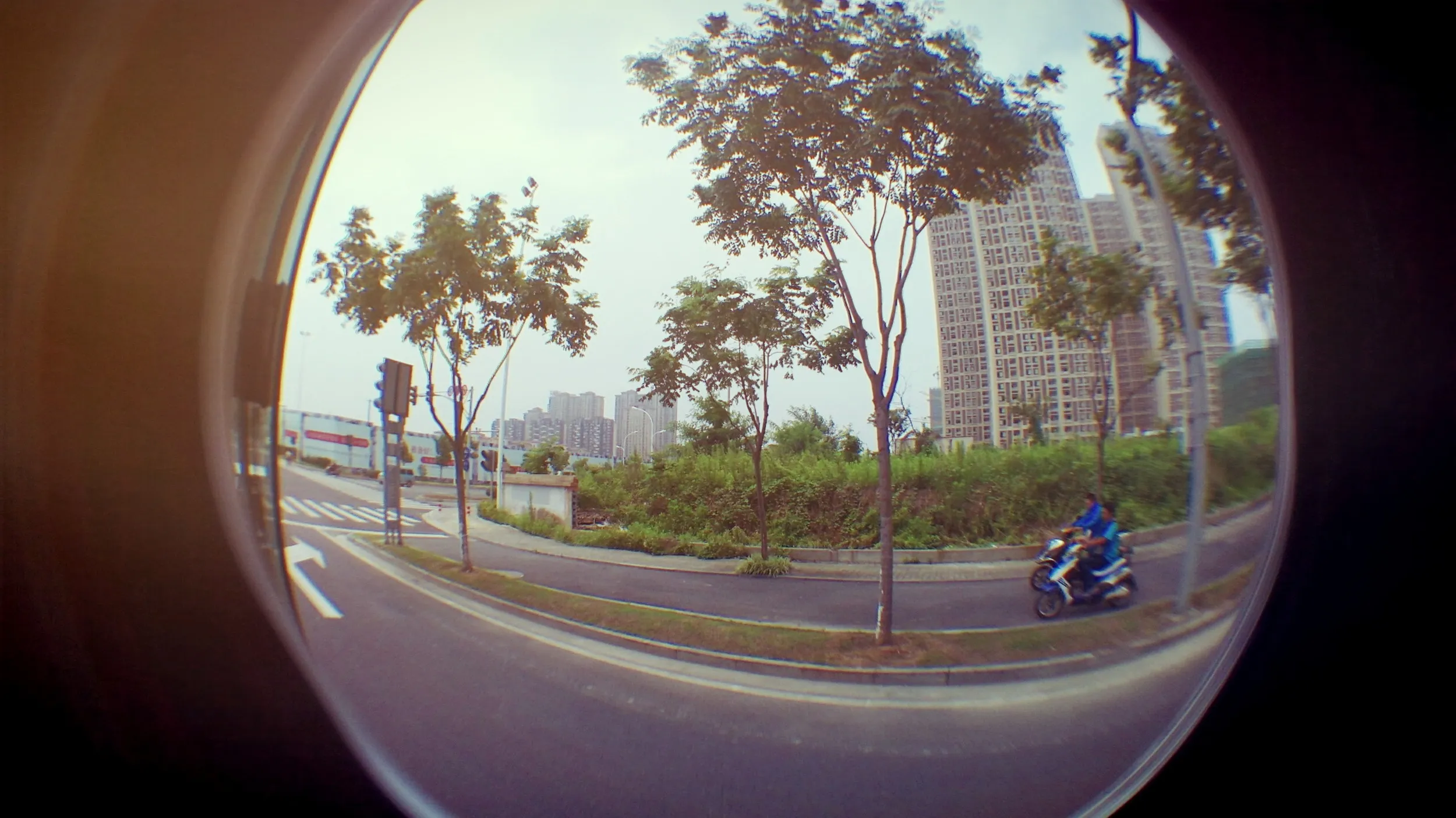 文化宮からバスで太湖へ行く途中の車窓風景