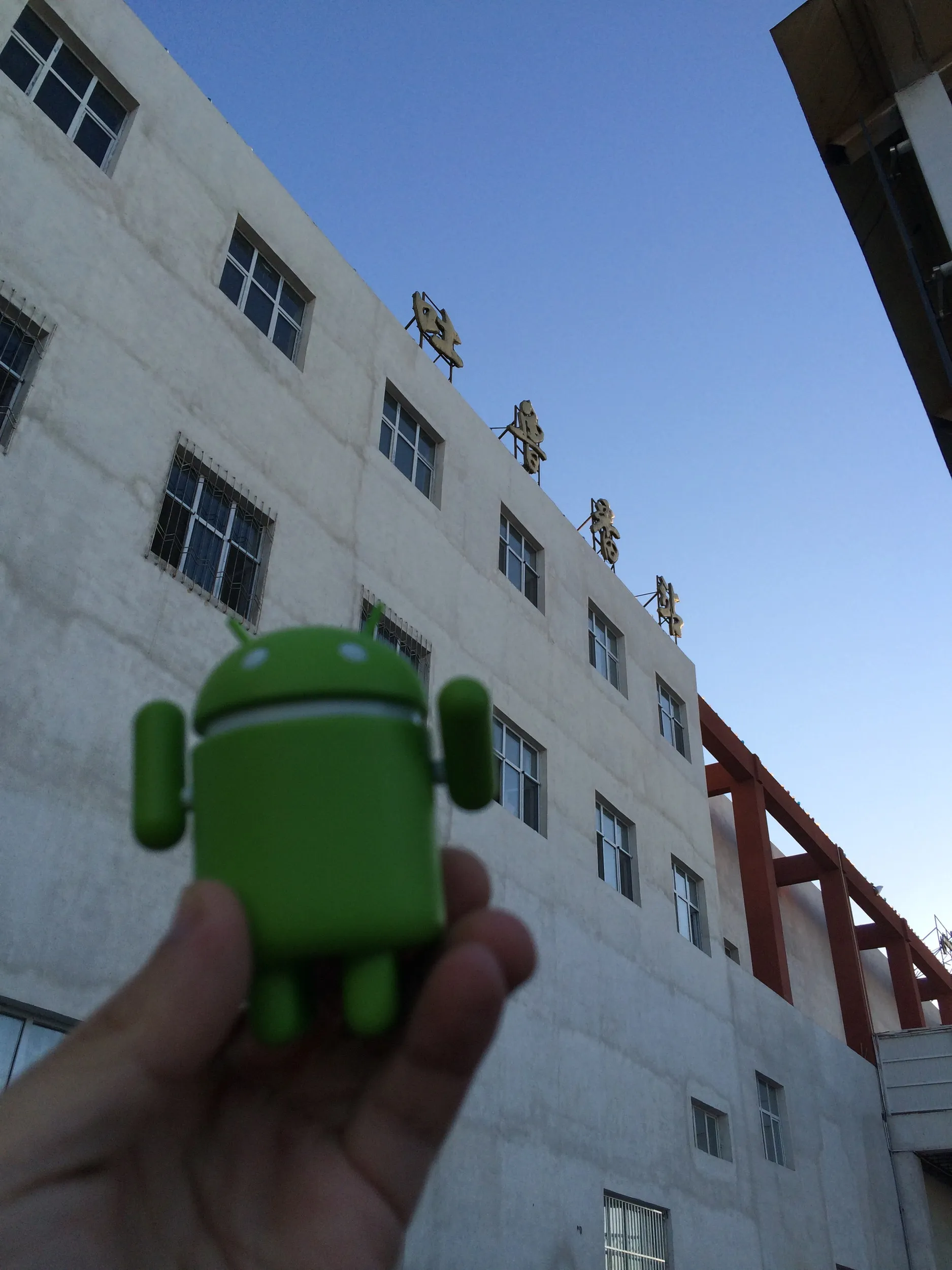 ドロイド君が記念撮影