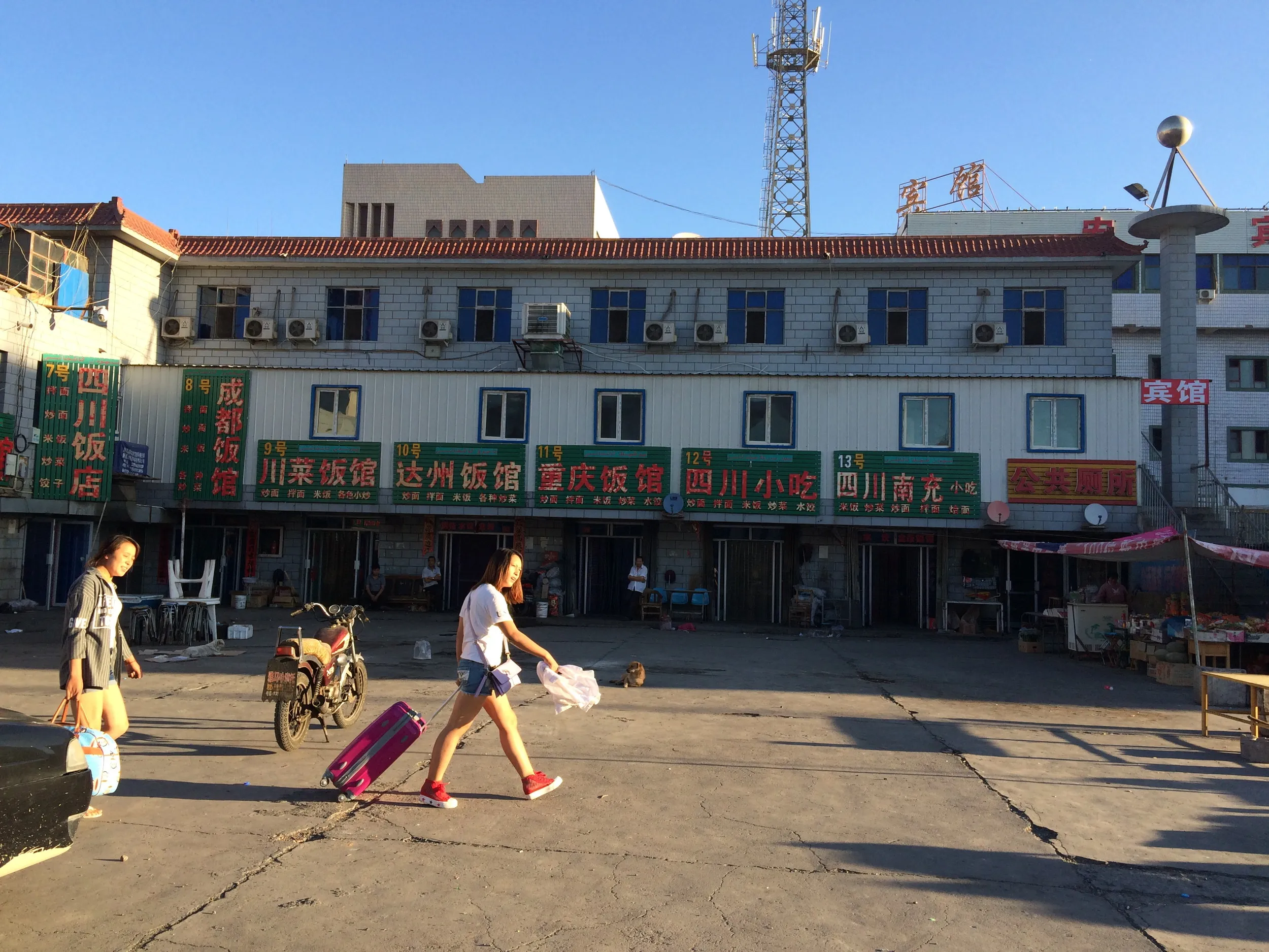 大河沿鎮の風景