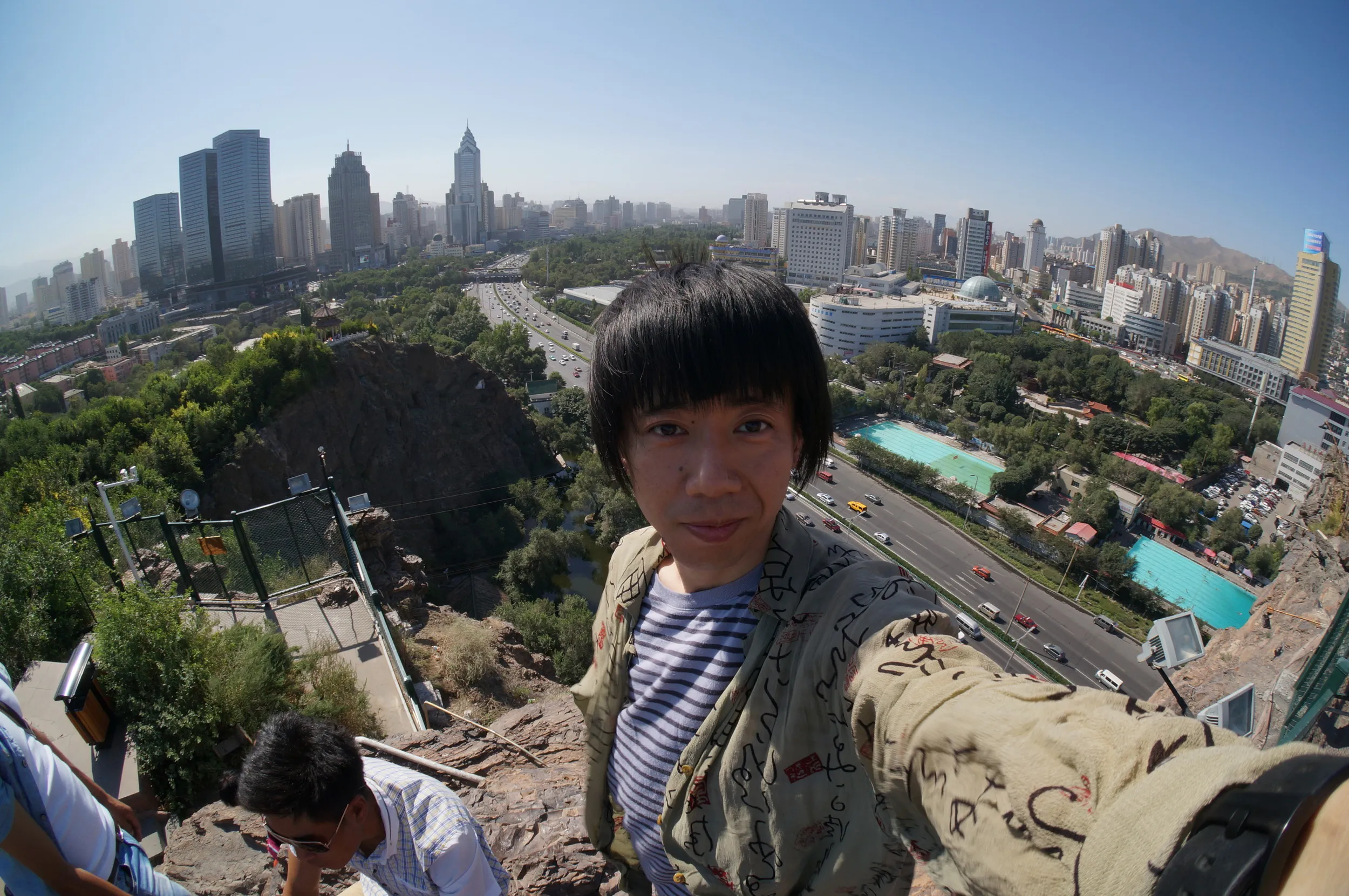 紅山塔で記念撮影