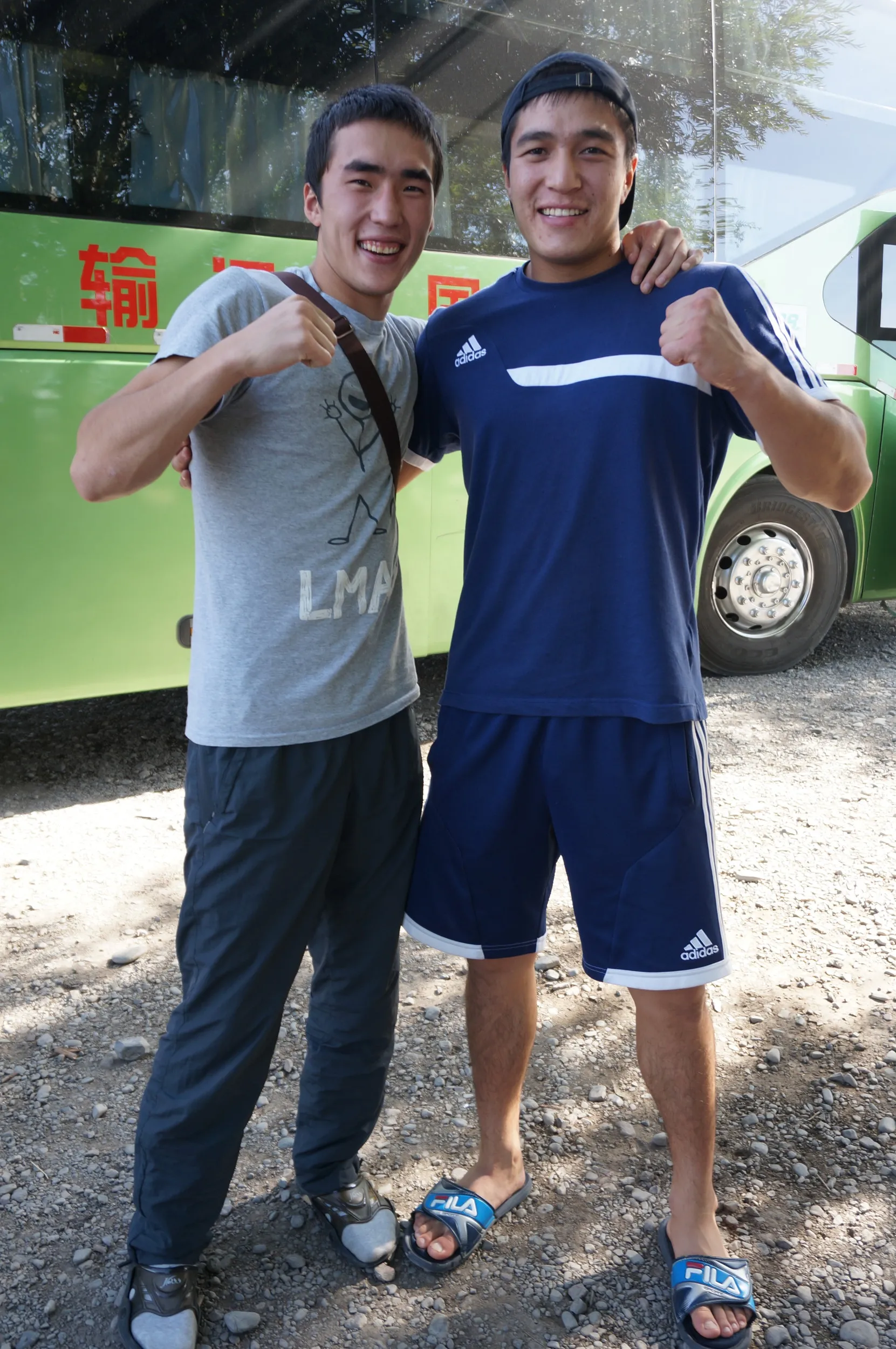 カザフ族?の人を機縁撮影