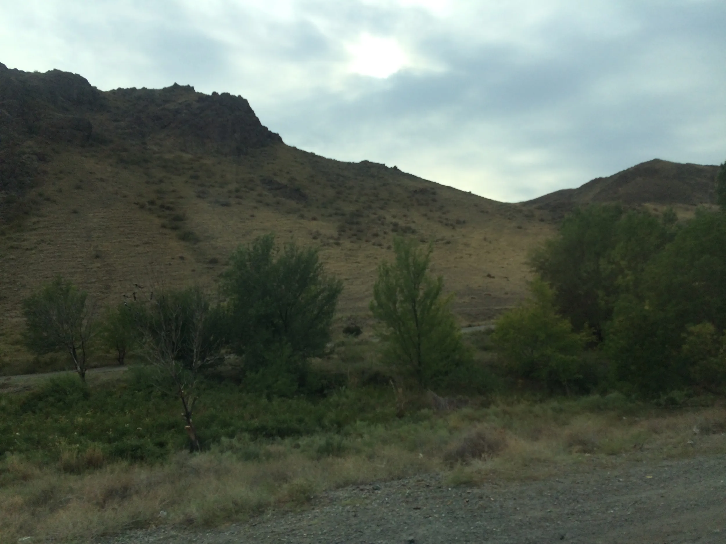 コクペク(Кокпек)郊外~アルマトイ間の車窓風景
