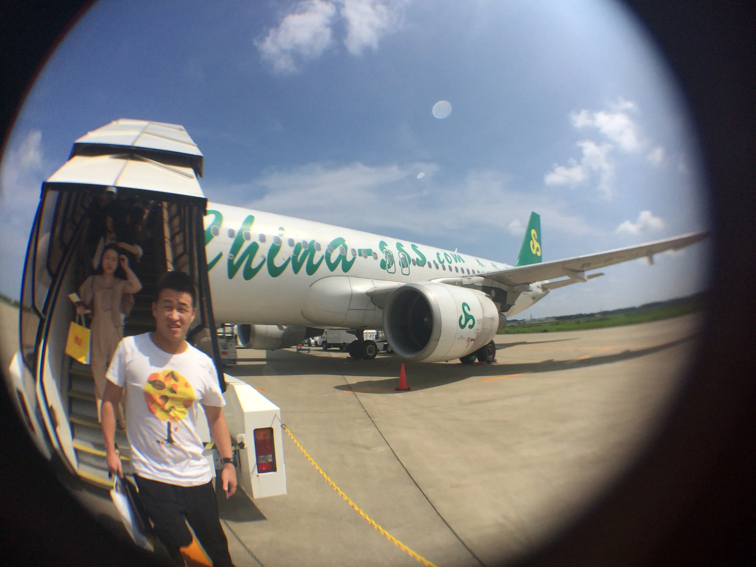 茨城空港へ到着