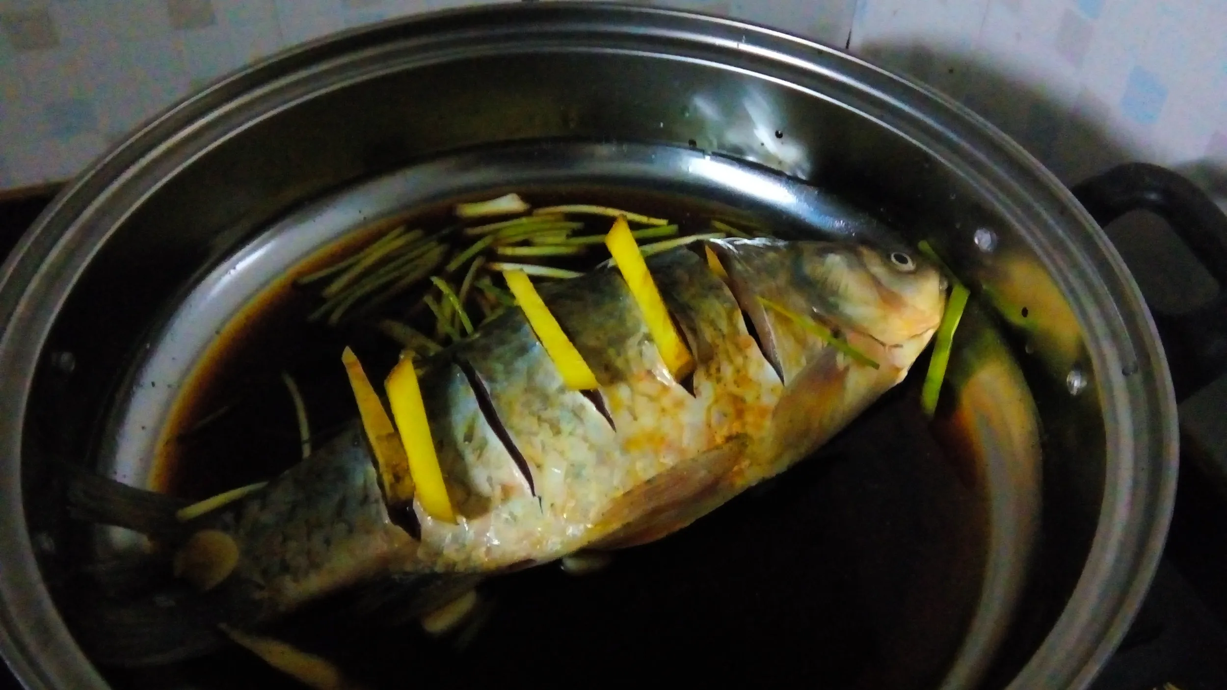 自分で作った鮒料理