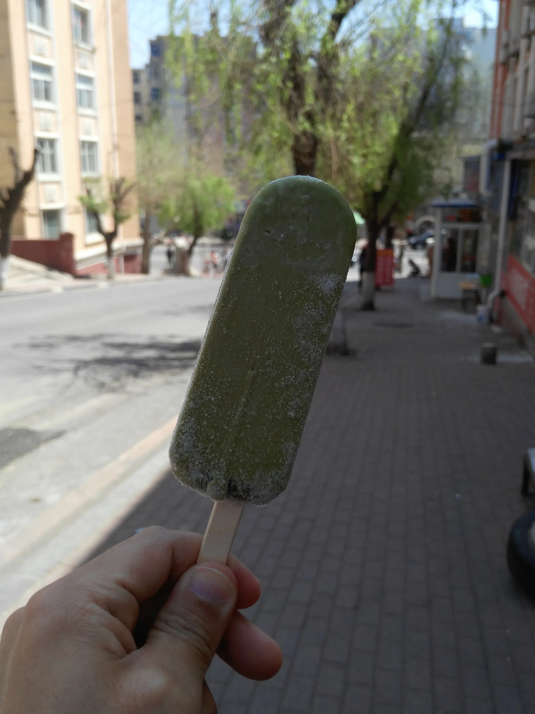 緑色心情アイス