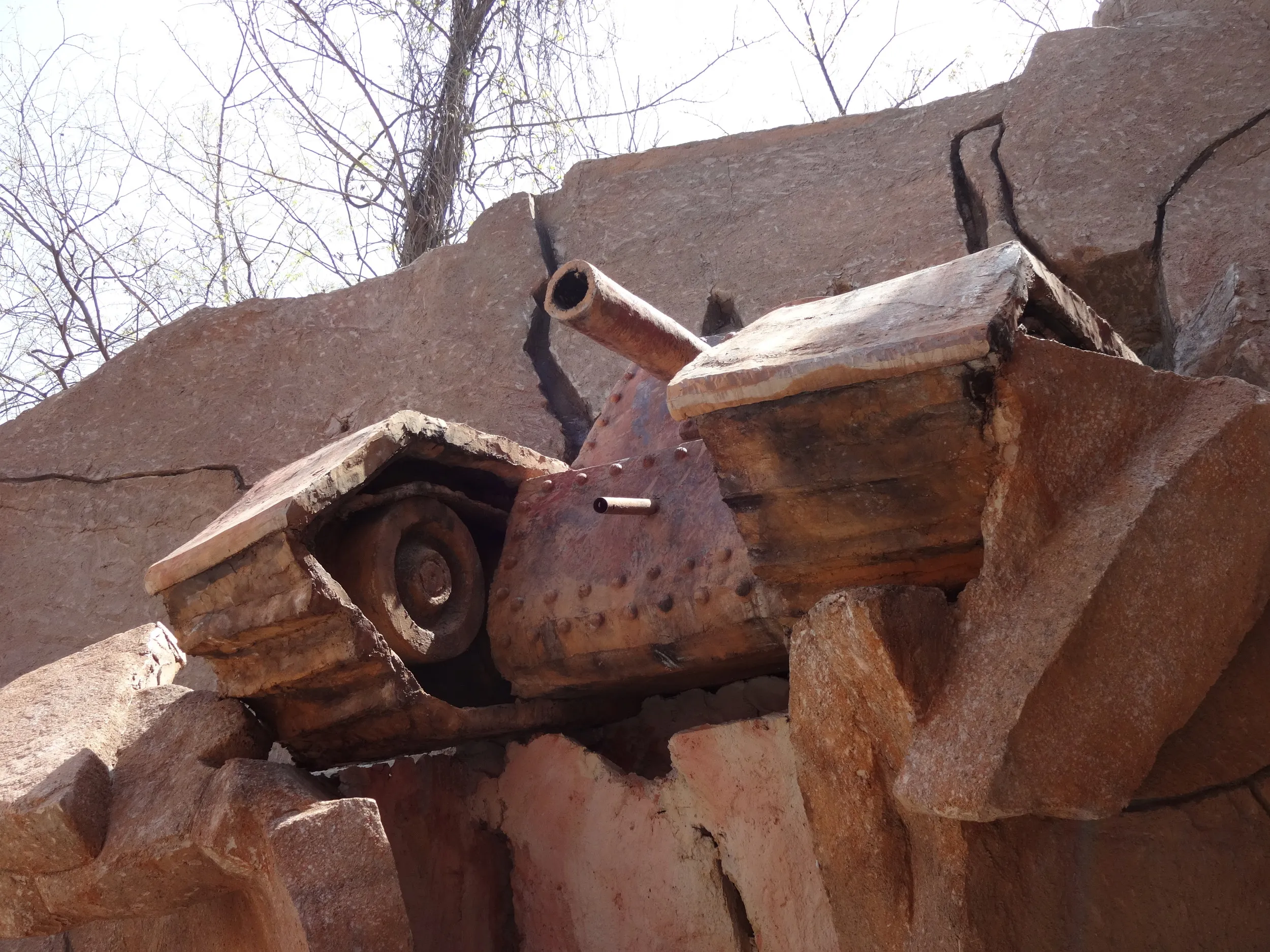 展示された戦車