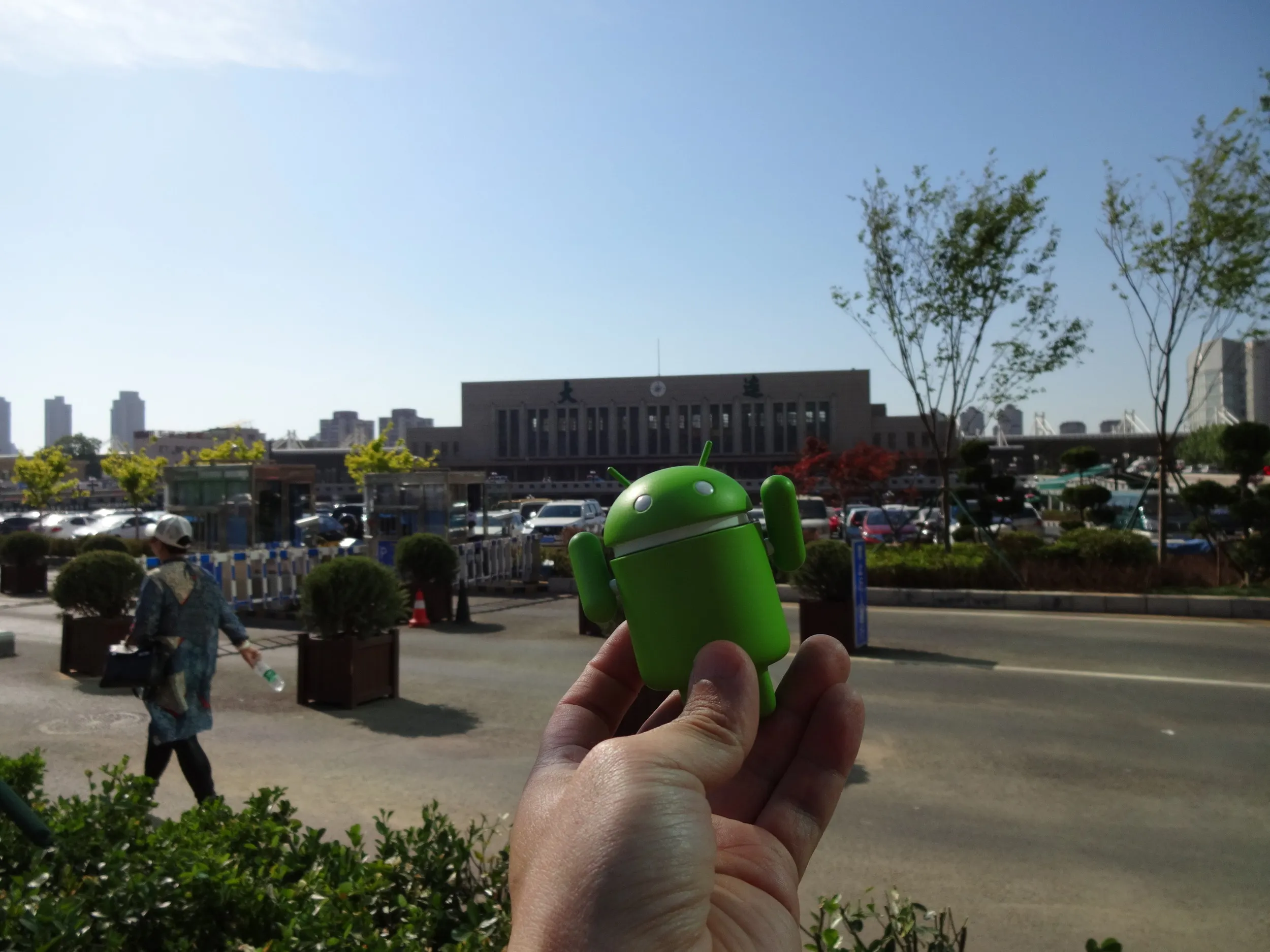 ドロイド君と路面電車