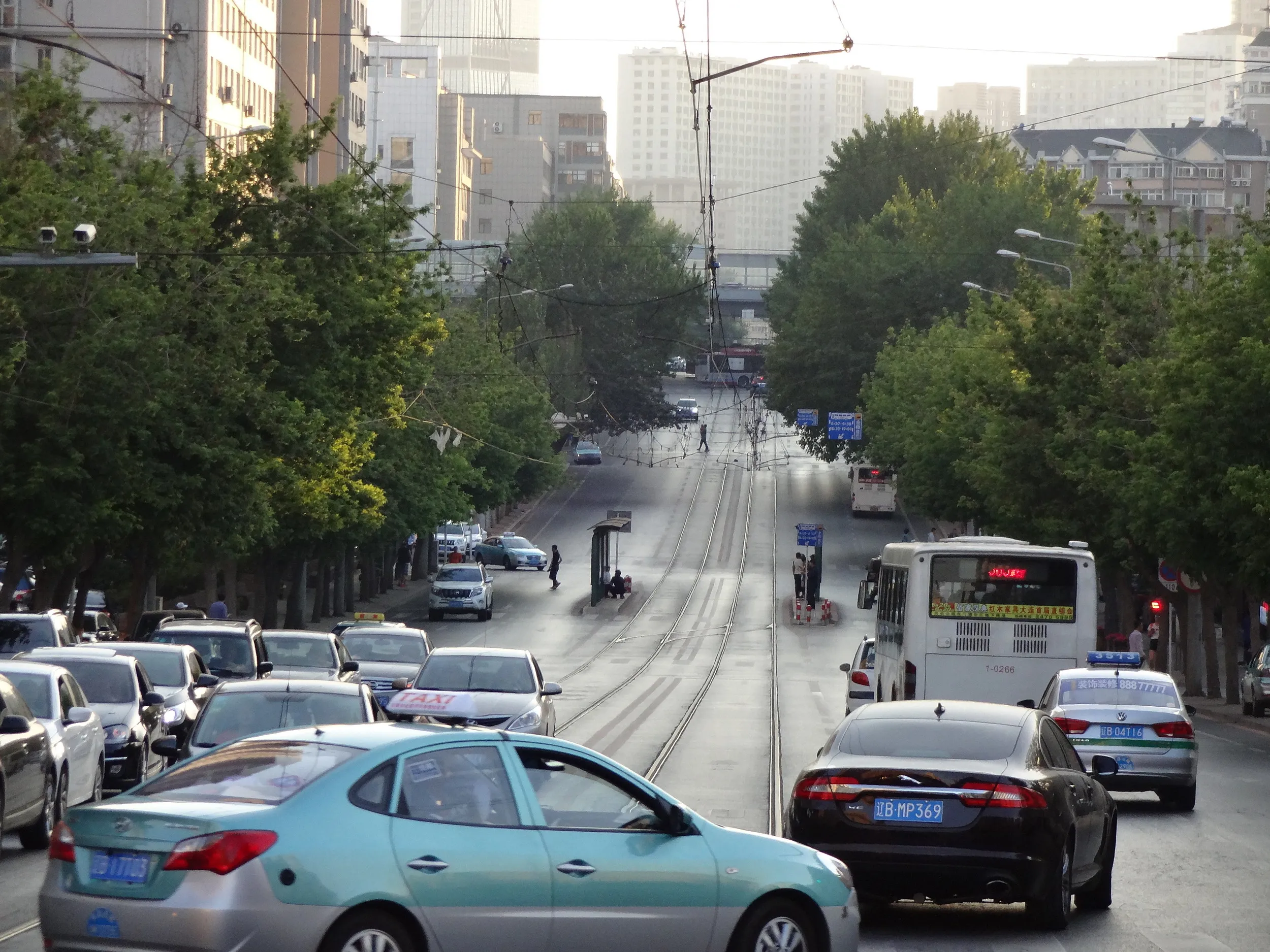 201路の路面電車に乗り鉄