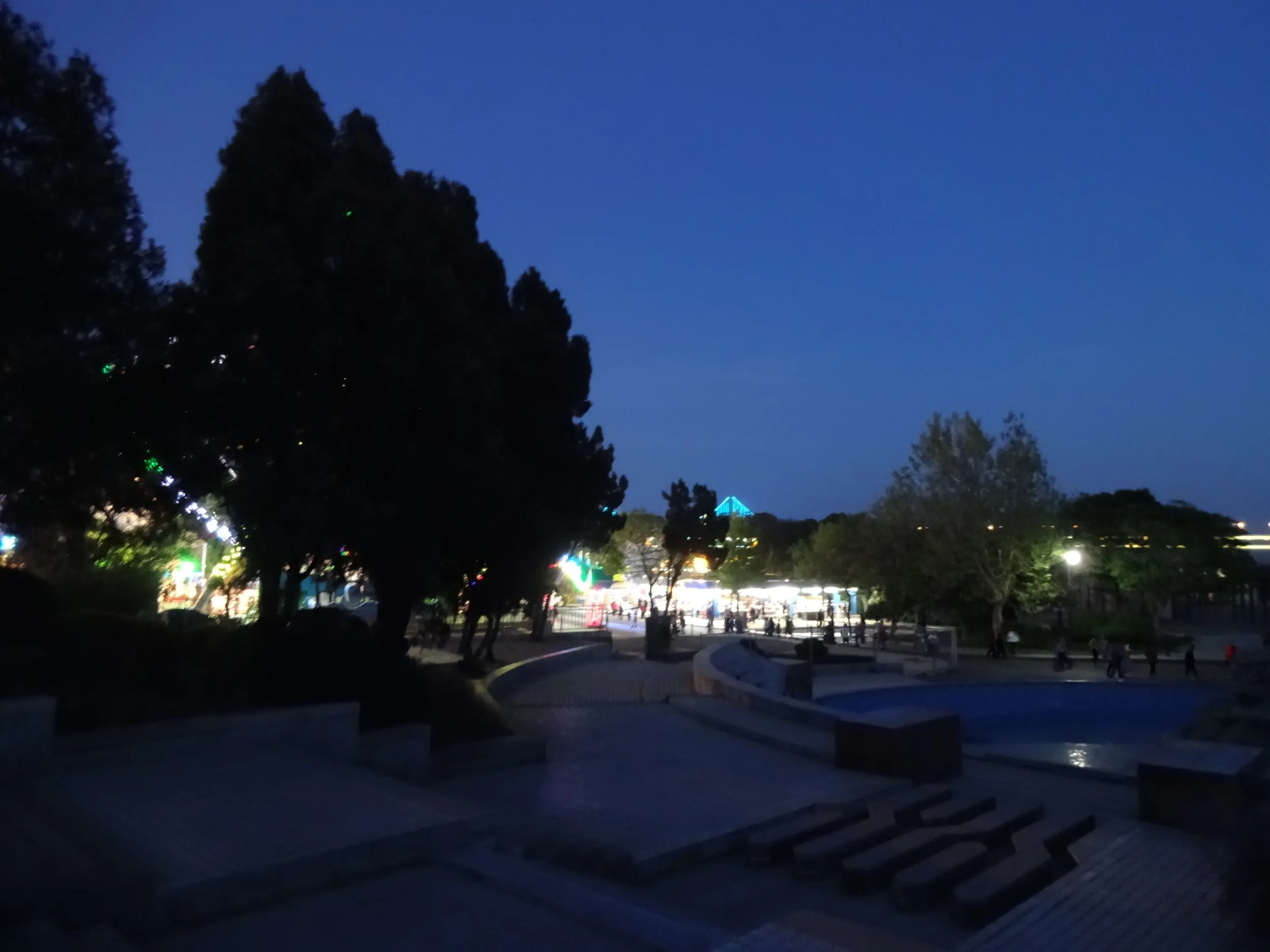 初めての夜の星海公園