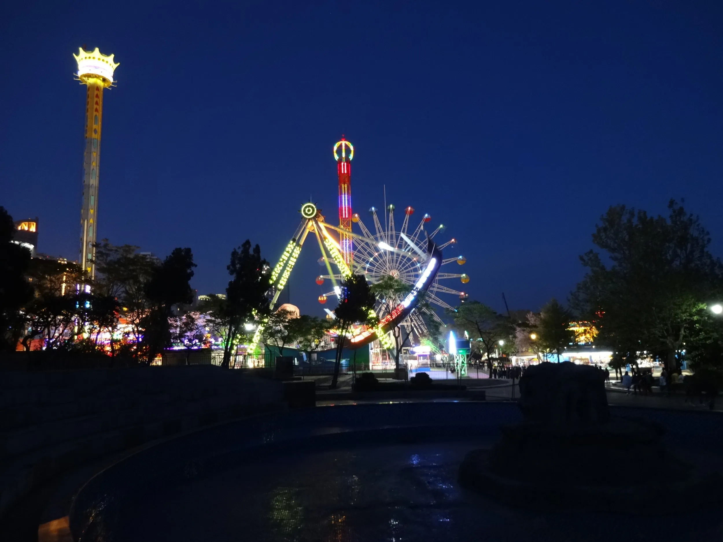 初めての夜の星海公園