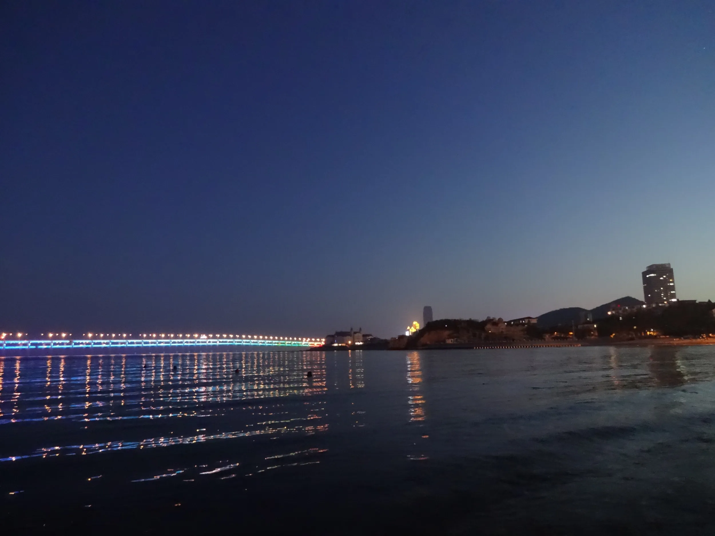 初めての夜の星海公園