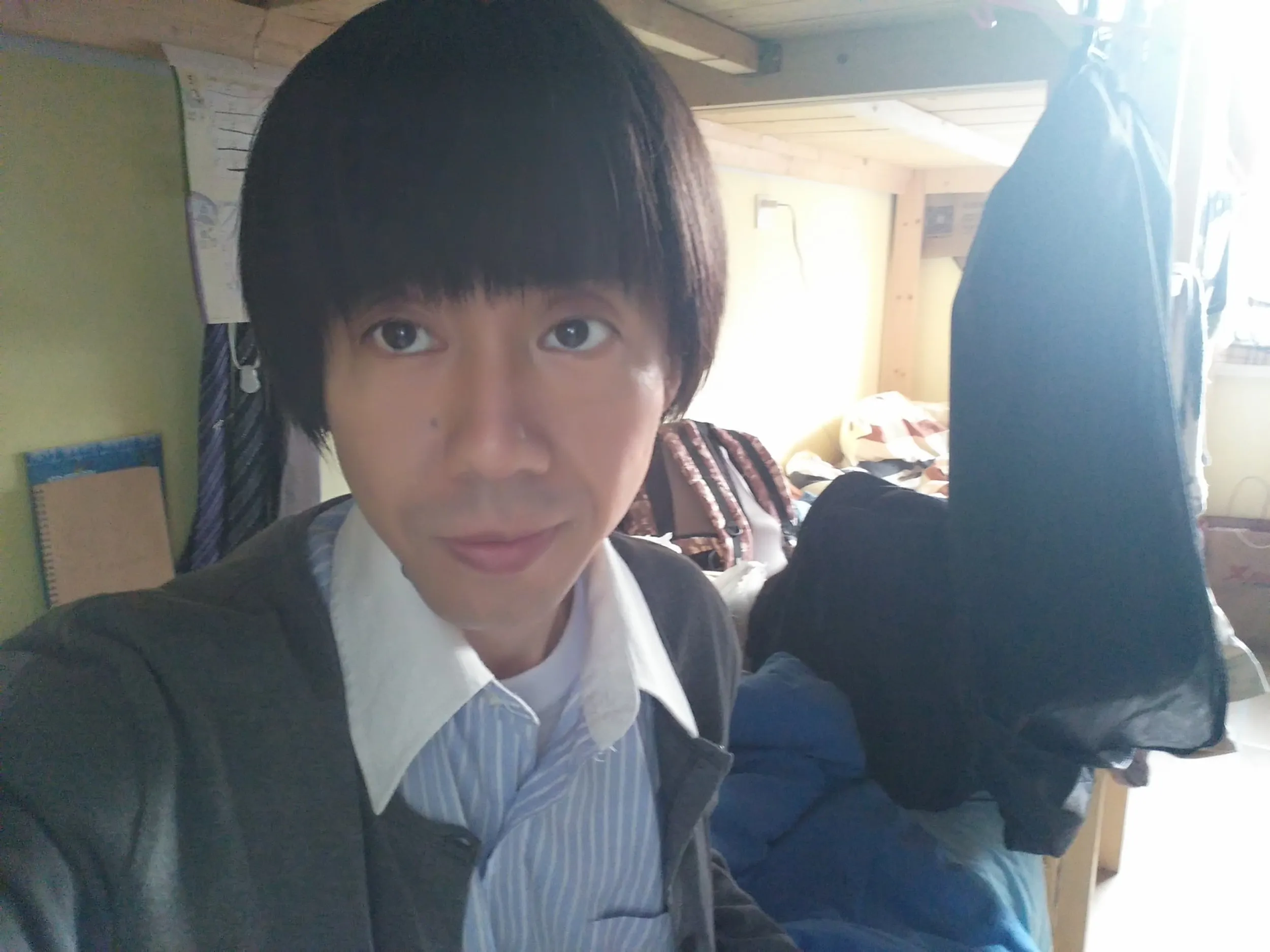 タコ部屋で記念撮影