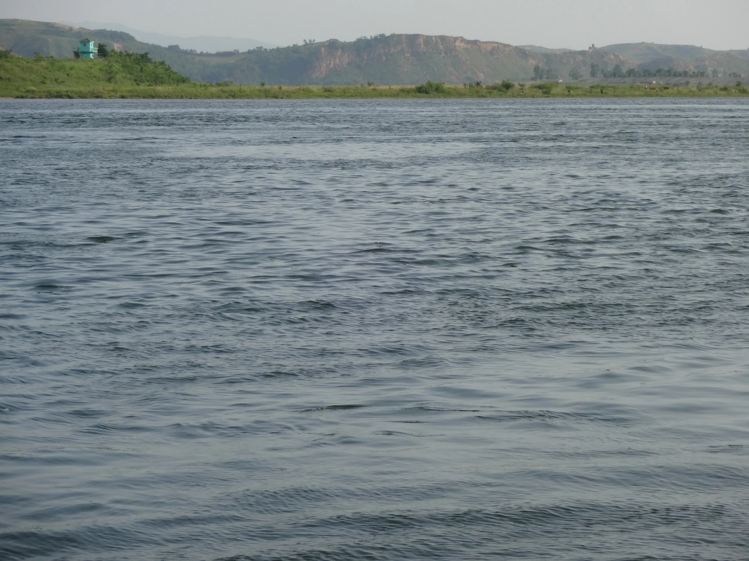 鴨緑江の風景