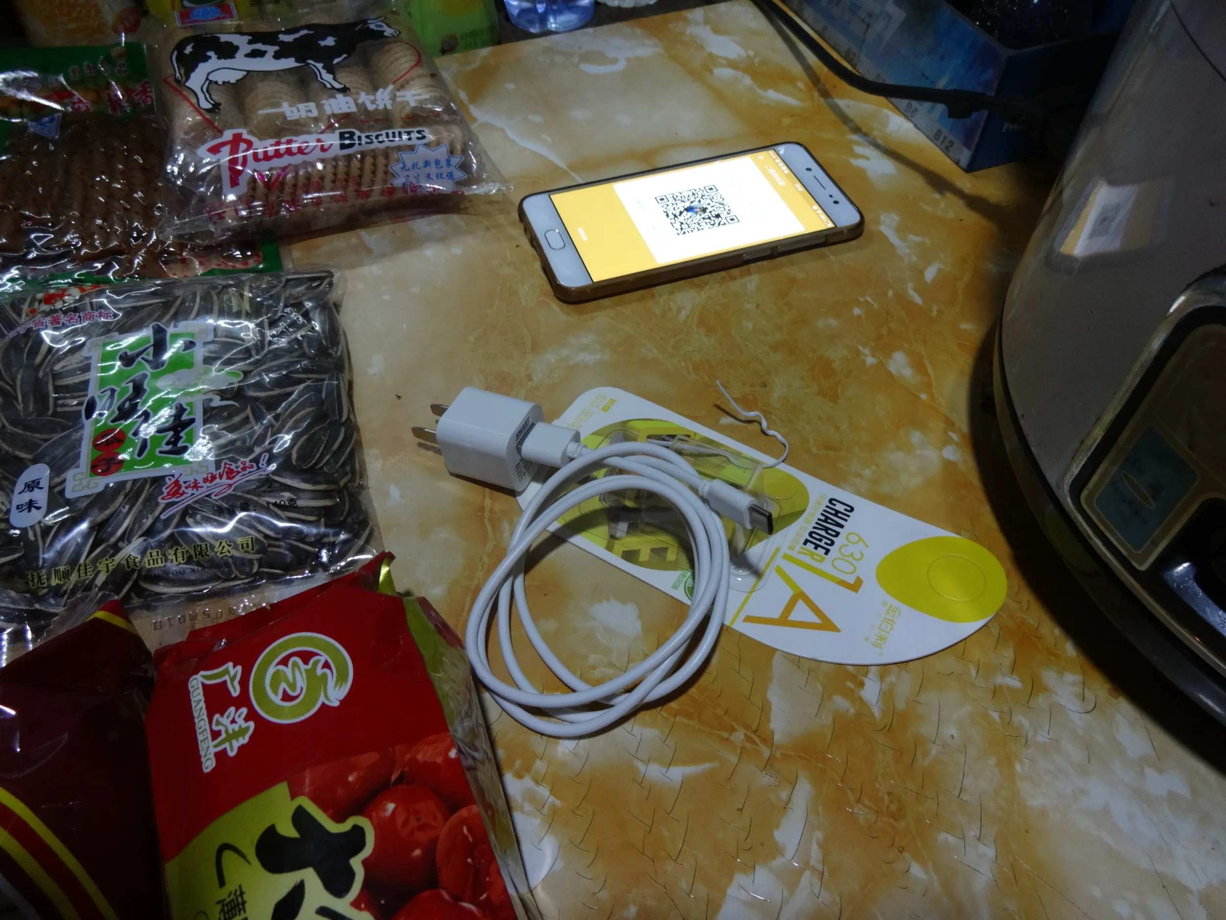 購入した充電器