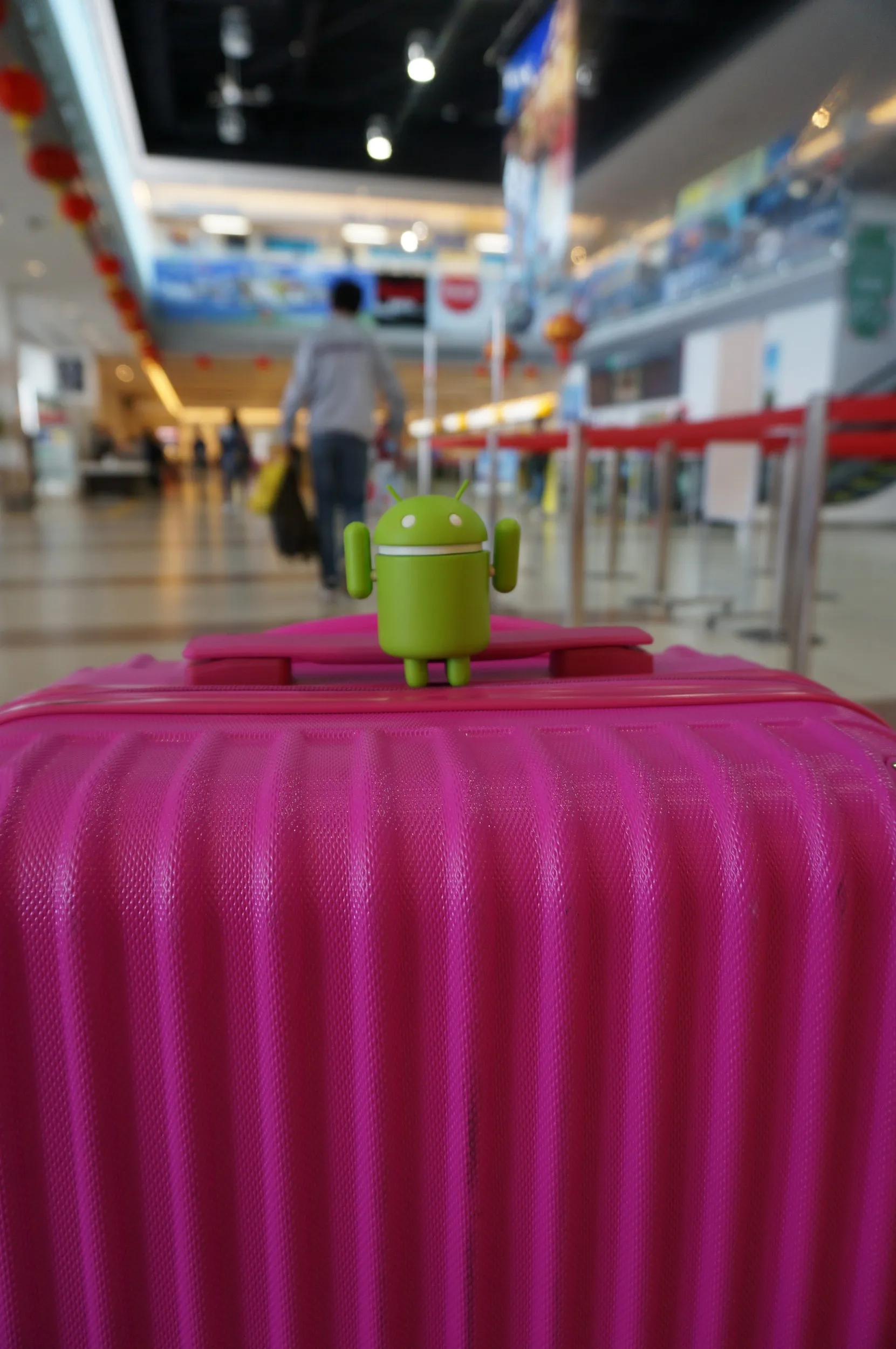 茨城空港でドロイド君