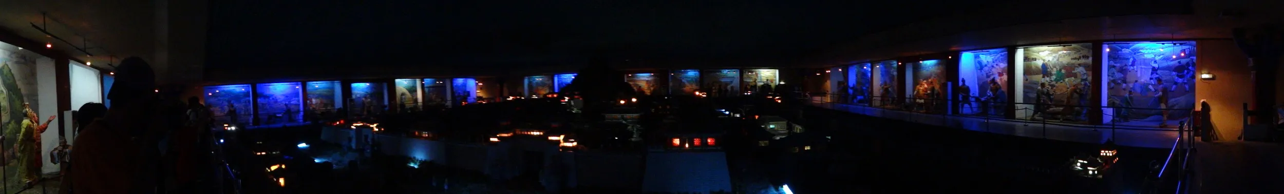 始皇帝陵地下宮殿のパノラマ