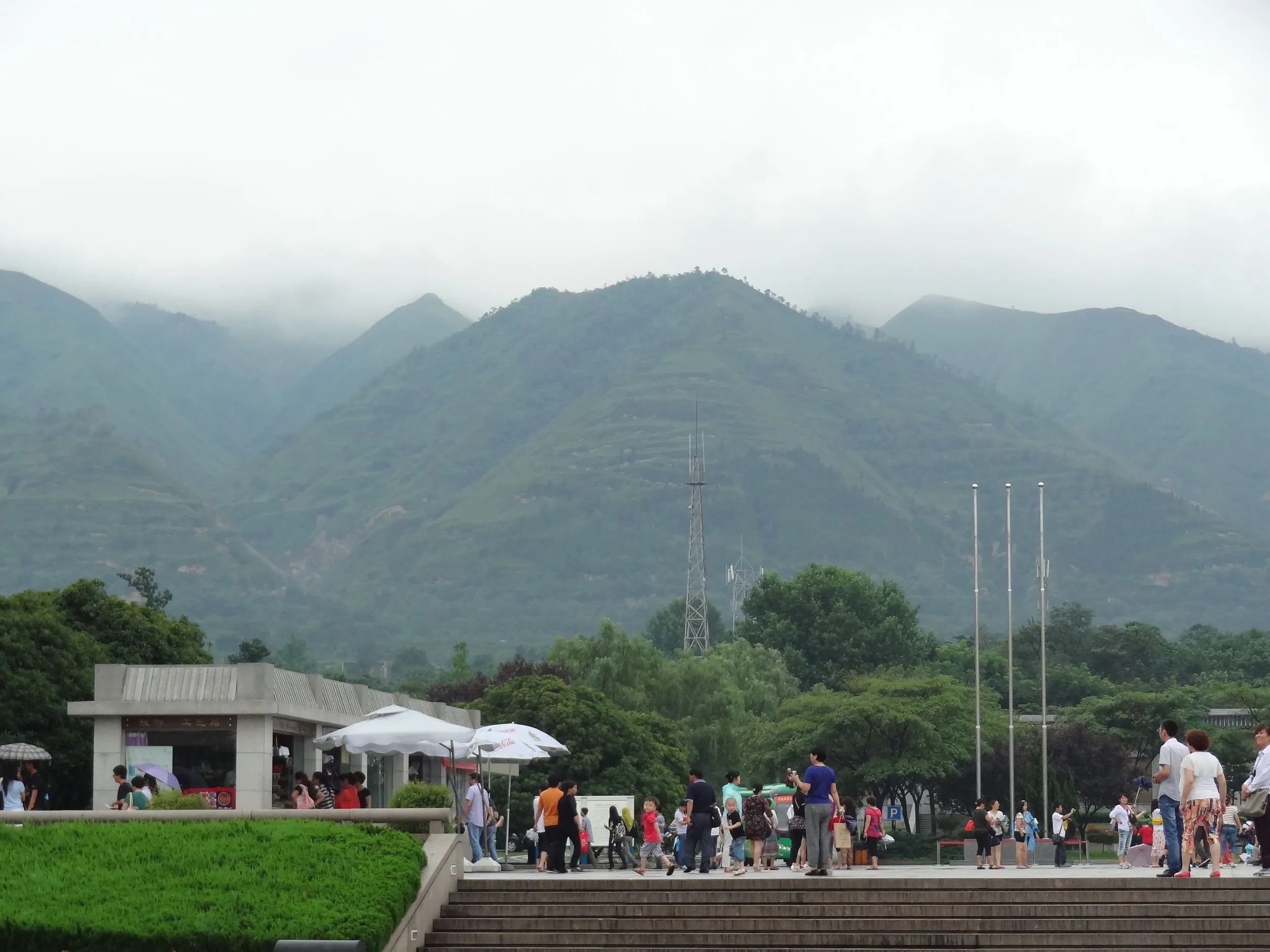 兵馬俑博物館付近の風景