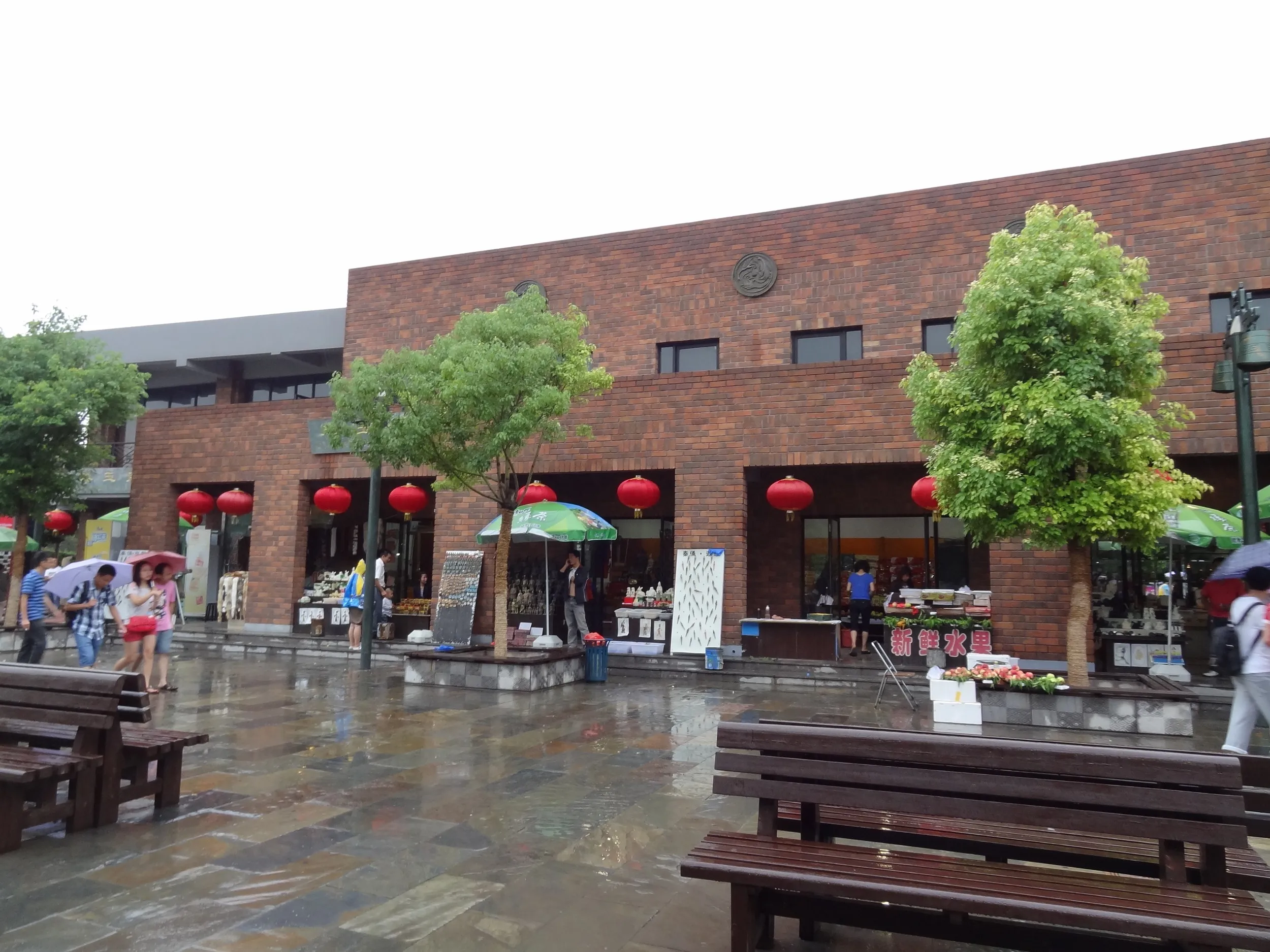 博物館付近の売店