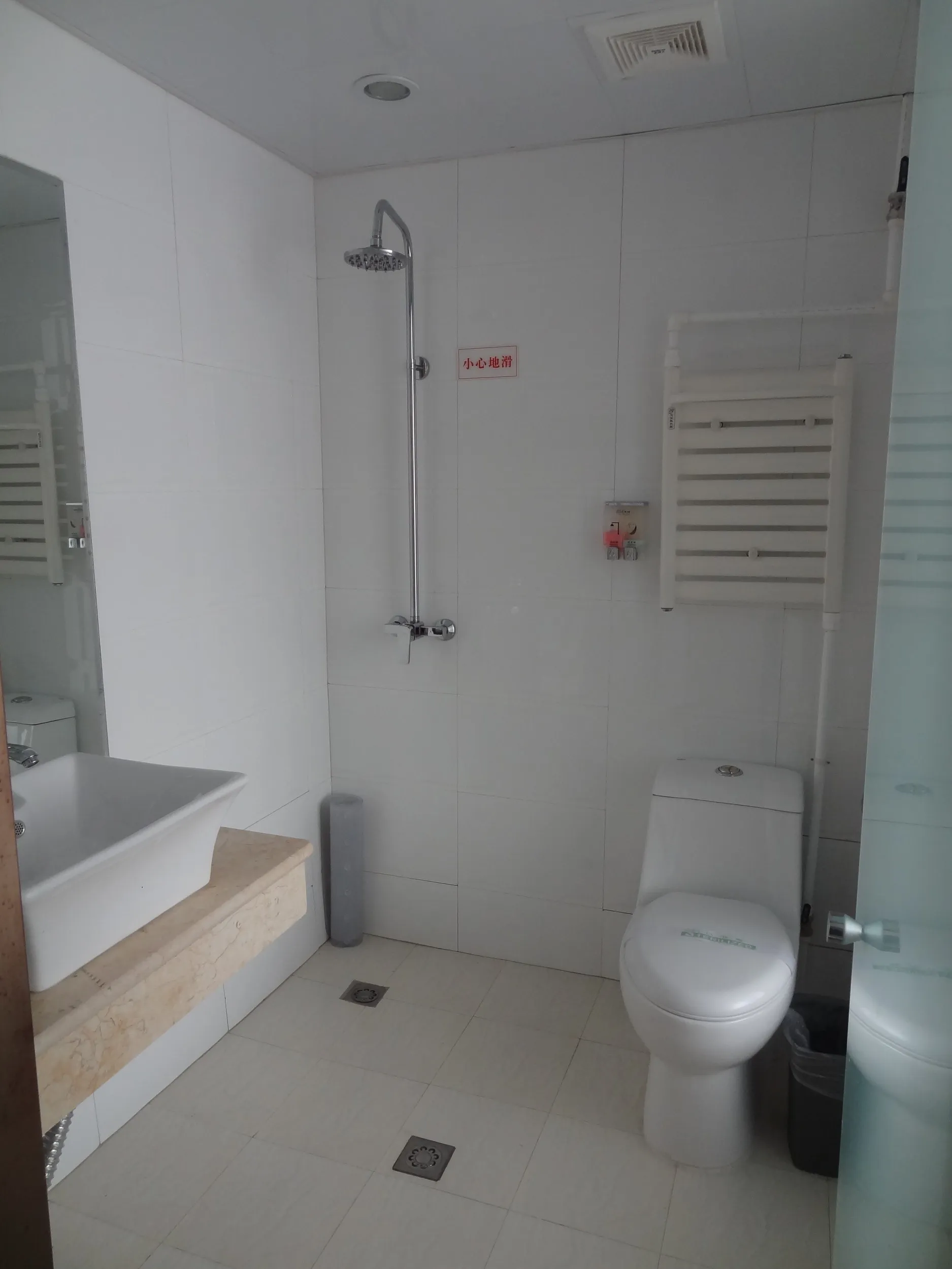 天桥快捷酒店のユニットバス