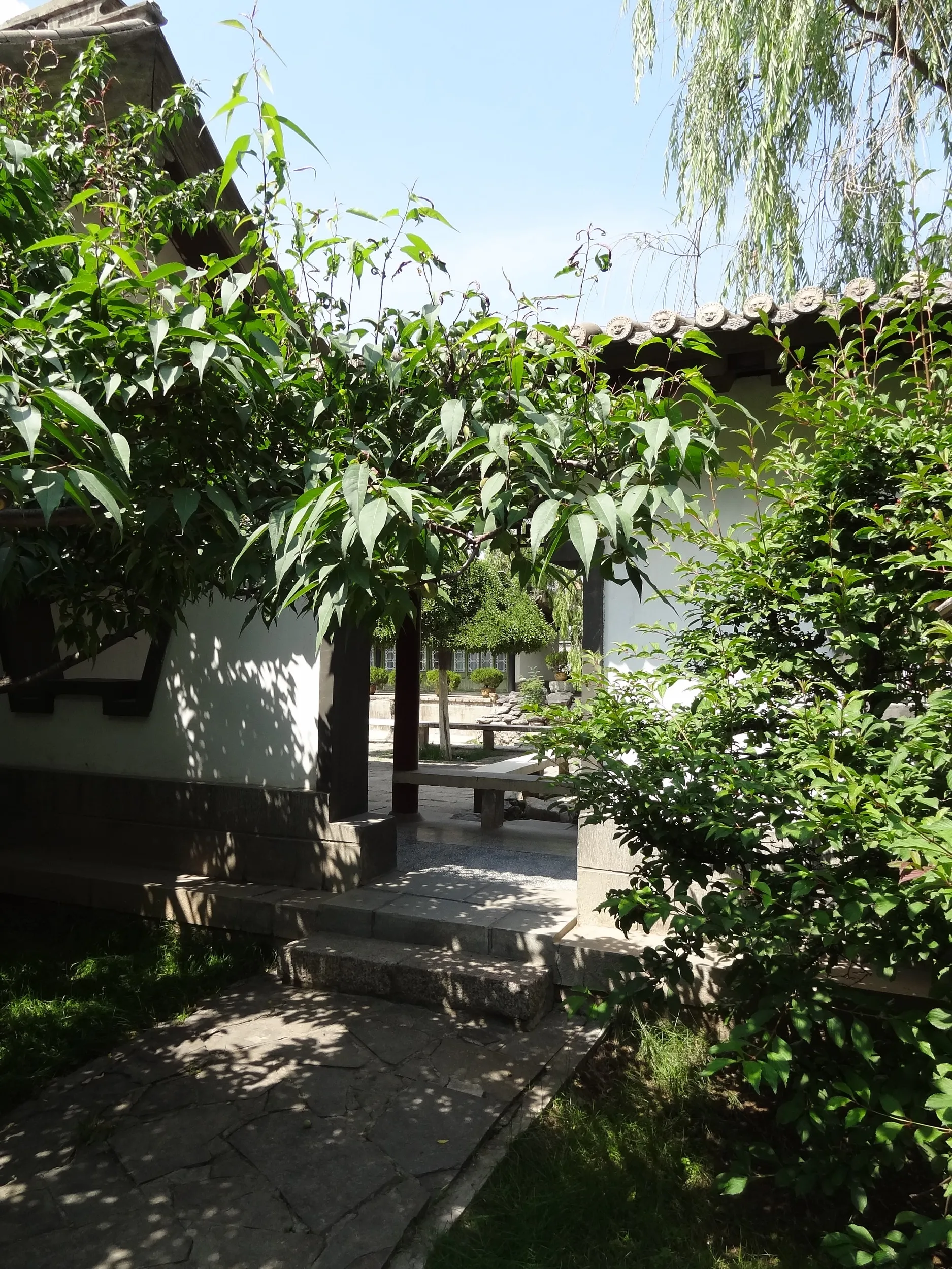 盆景園の回廊入口