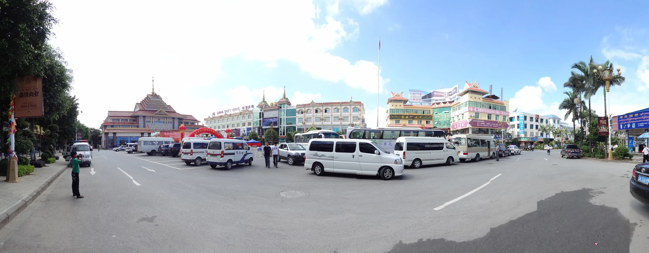 国境付近 パノラマ撮影