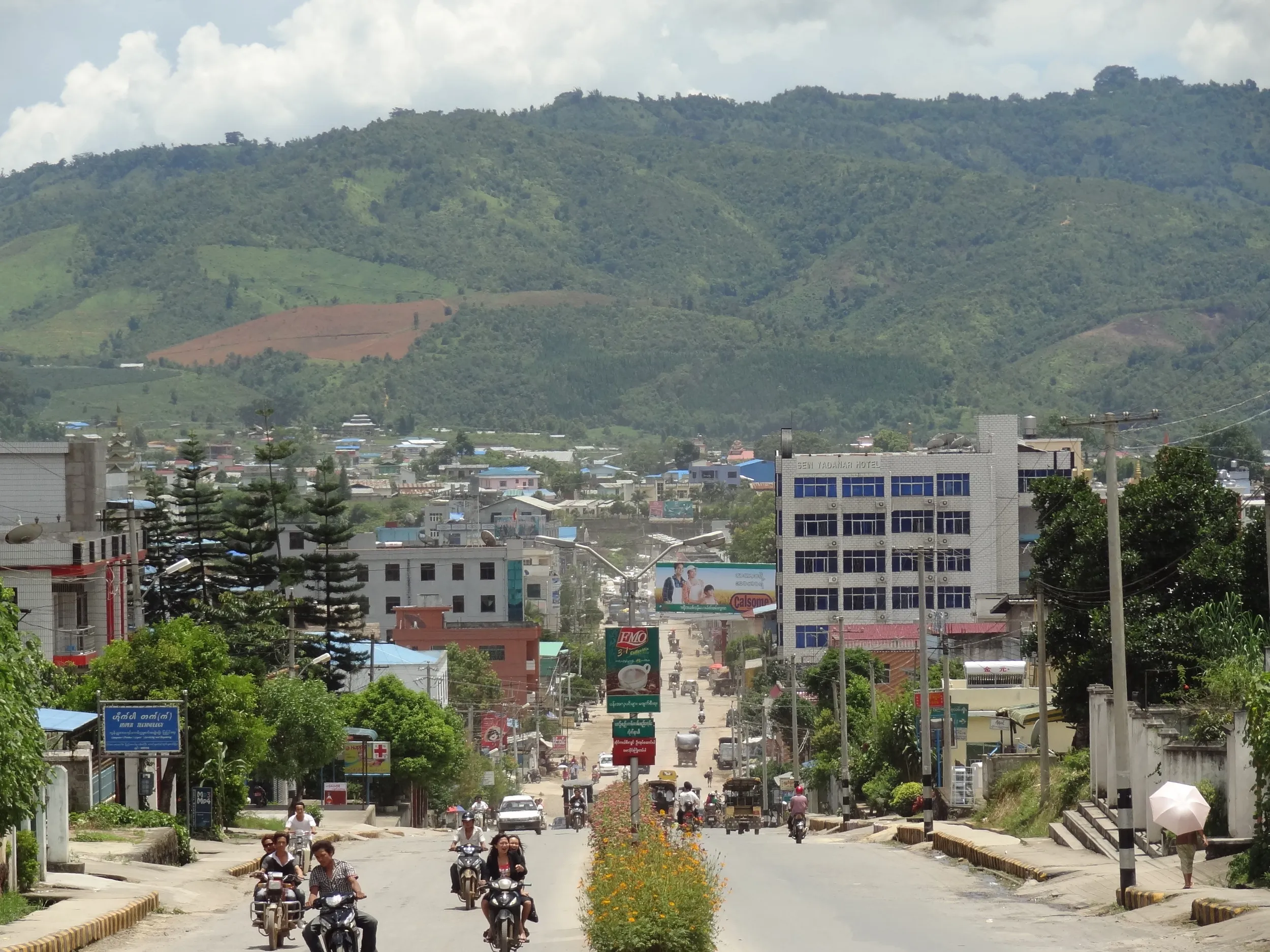 国道36号線の風景