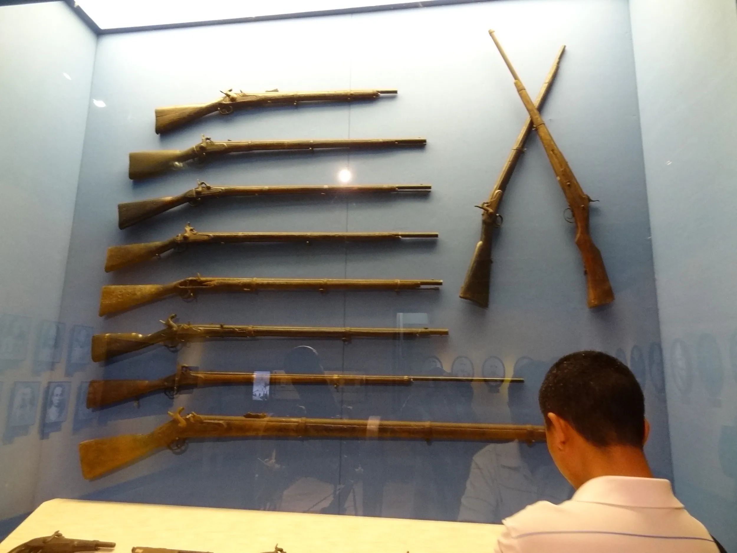 ライフル銃等の展示品