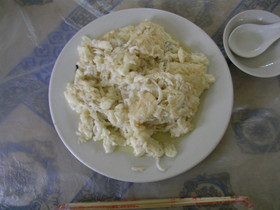 とまとじゅーす的蘇州観光 蘇州の名物料理。白魚と卵を炒めたシンプルな料理