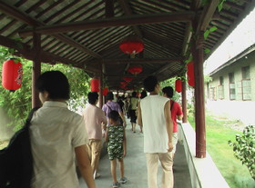 とまとじゅーす的蘇州観光　敷地内にはこのような回廊が結構あります