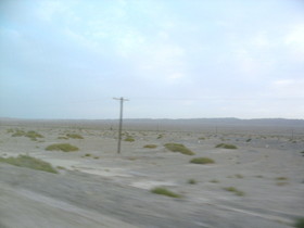 アクス(阿克蘇)観光旅行編＠タリム盆地の荒涼とした風景