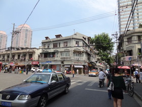 上海観光＠格林聯盟酒店付近の風景