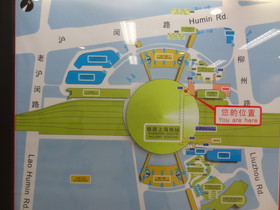 上海観光＠上海南駅の構内地図