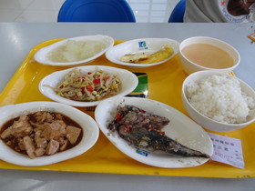 中国旅行記＠ドライブインの食堂で食べた食事