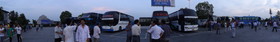 中国旅行記＠ドライブインの風景をHX9Vでパノラマ撮影