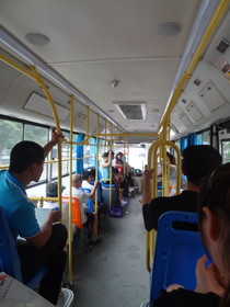 中国旅行記＠西安市内へとバスで移動