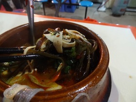 西安観光旅行記＠西安の胡家庙で食べた砂鍋料理