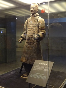 中国旅行記＠秦始皇兵馬俑博物館の三号抗から出土した、中級軍吏の兵馬俑