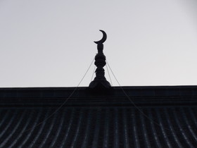 中国旅行記＠西安観光編、回民一条街にある西安市大学習巷清真寺、イスラムの象徴である三日月