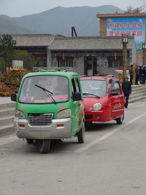 中国旅行記＠青海省観光編、丹噶尔古城（タンガール古城）の三輪タクシー
