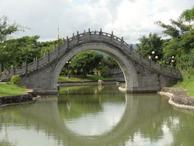 中国旅行記、瑞麗観光編＠瑞麗江広場の眼鏡橋