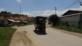 中国旅行記番外、国境の町、ミャンマーのMuse(ムセ、ミューズ)観光編＠三輪タクシー