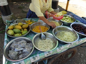 中国旅行記番外、国境の町、ミャンマーのMuse(ムセ、ミューズ)観光編＠屋台の食材