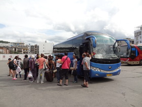 雲南旅行記、瑞麗〜大理(下関)へ高速バスで移動編＠大理の下関にあるバスターミナル