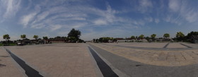 中国旅行記、北京観光編＠盧溝橋の広場をソニーのデジカメ、HX9Vでパノラマ撮影