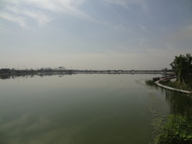 中国旅行記、北京観光編＠盧溝橋から永定河を眺めた風景