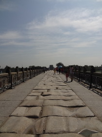 中国旅行記、北京観光編＠石畳が特徴的な盧溝橋