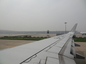 中国旅行記＠北京首都国際空港から離陸