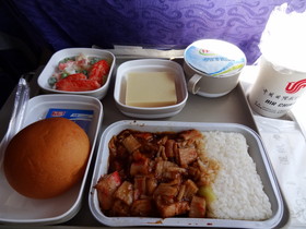 中国旅行記＠中国国際航空の機内食