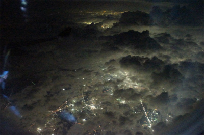 とまとじゅーす的中国旅行記＠空から見た日本の夜景